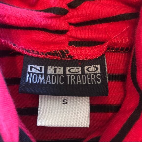 Striped Ruched Turtleneck Shirt Layering Piece Fall Winter Minimalist Retro - Picture 10 of 11